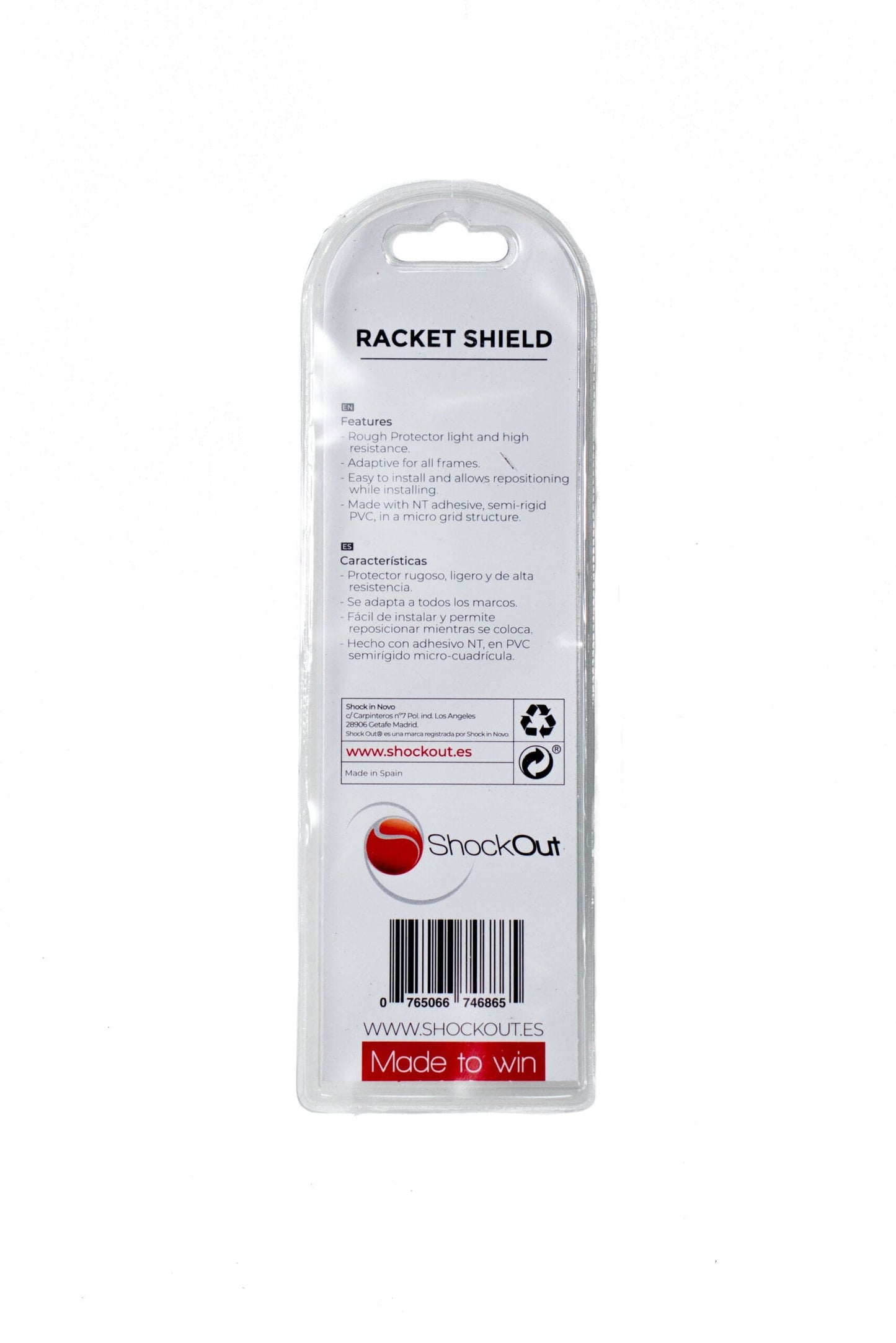 Protector Shockout de Pala Transparente