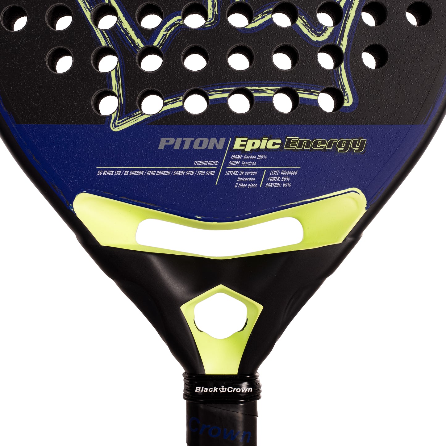 Pala de Padel Black Crown Piton Epic Energy 2025
