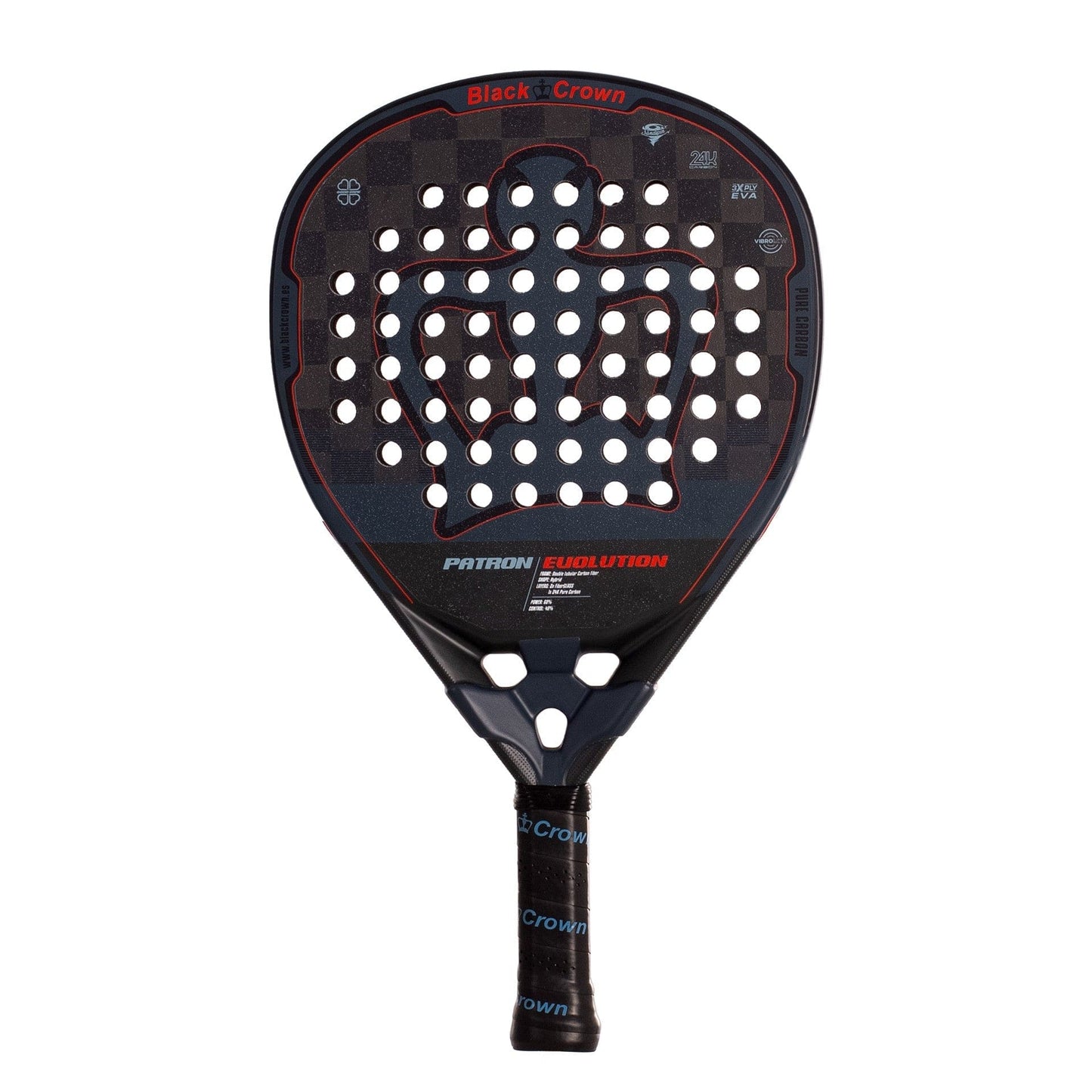 DEMO Pala de Padel Black Crown Patron Evolution 2024