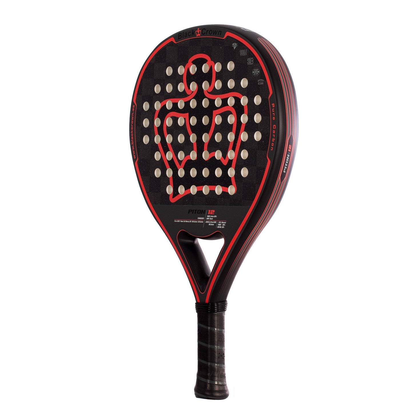 Pala de Padel Black Crown Piton 12 2024