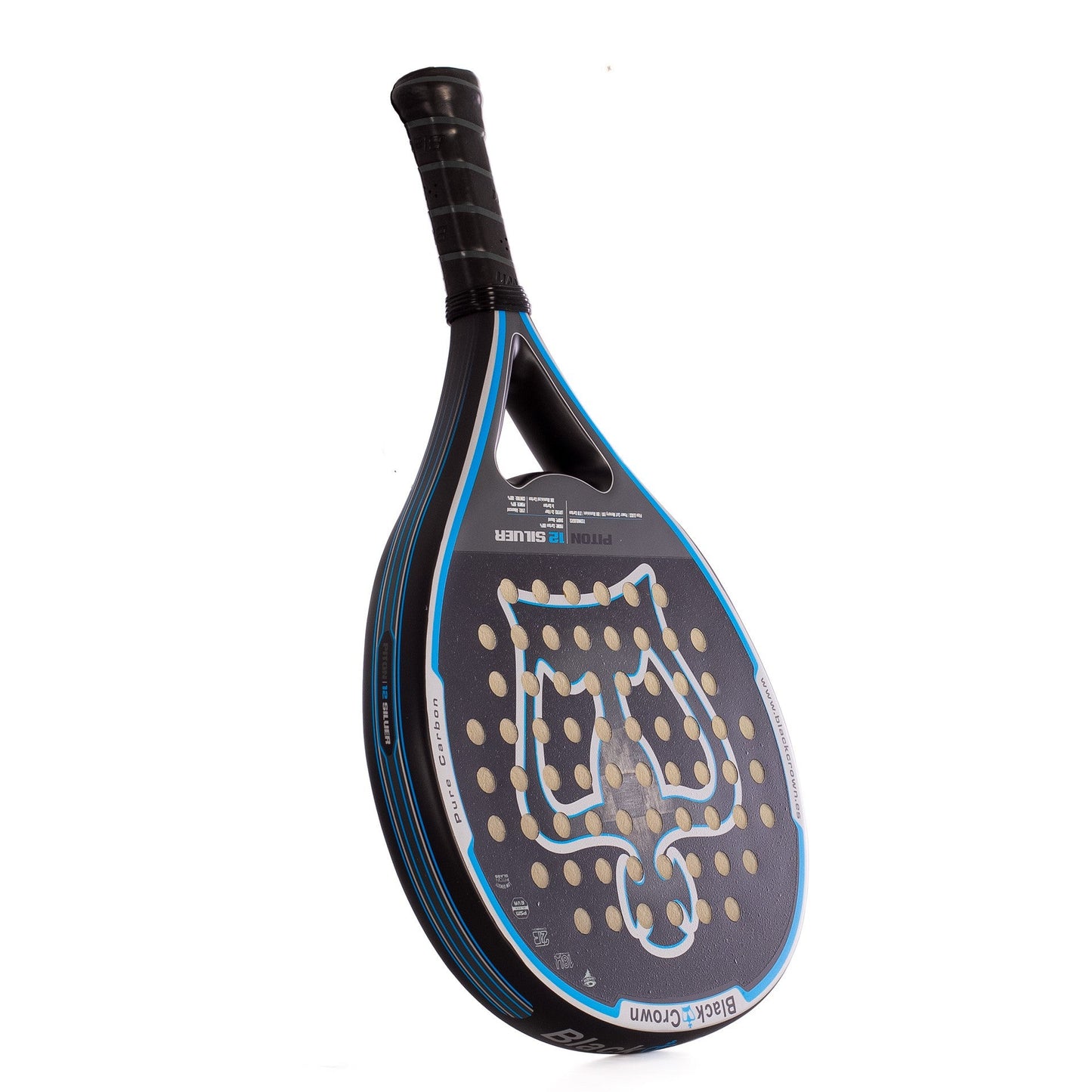 Pala de Padel Black Crown Piton 12 Silver 2024
