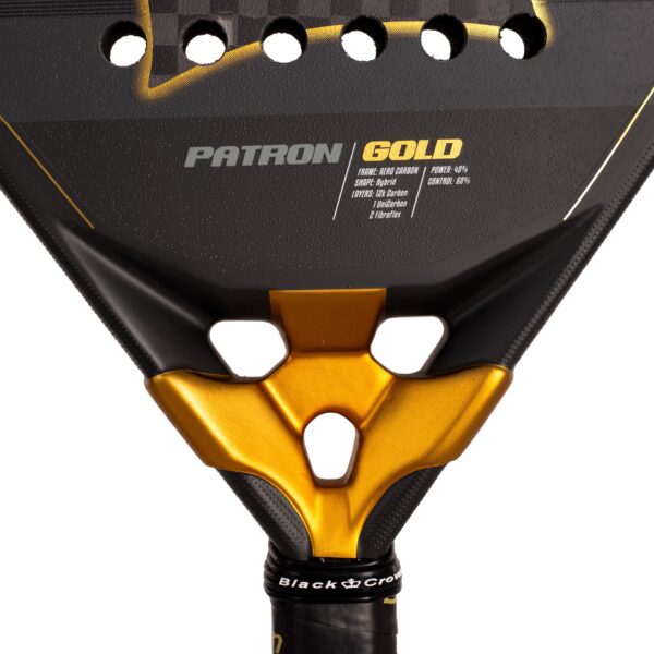 Pala de Padel Black Crown Patron Gold 2025