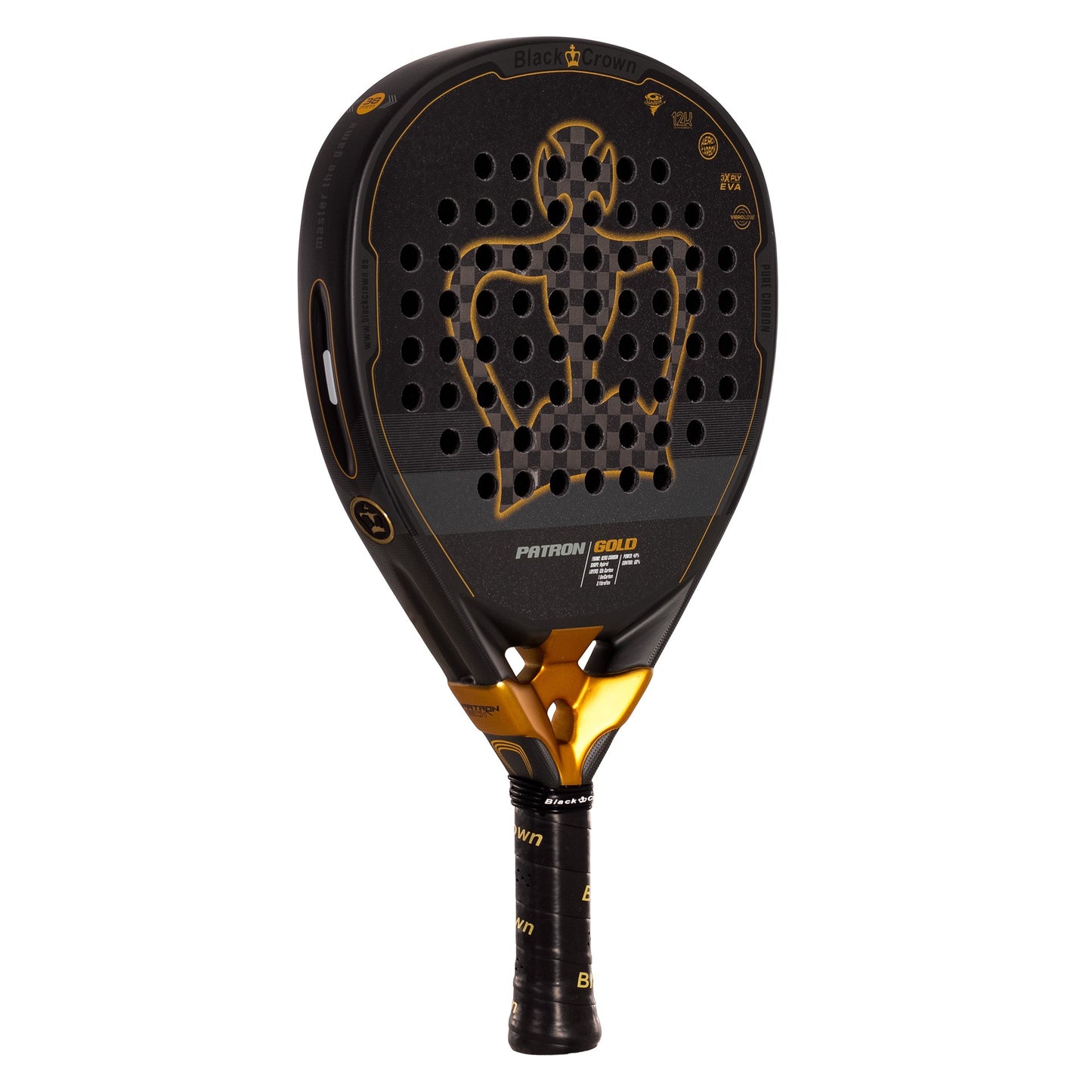 Pala de Padel Black Crown Patron Gold 2025